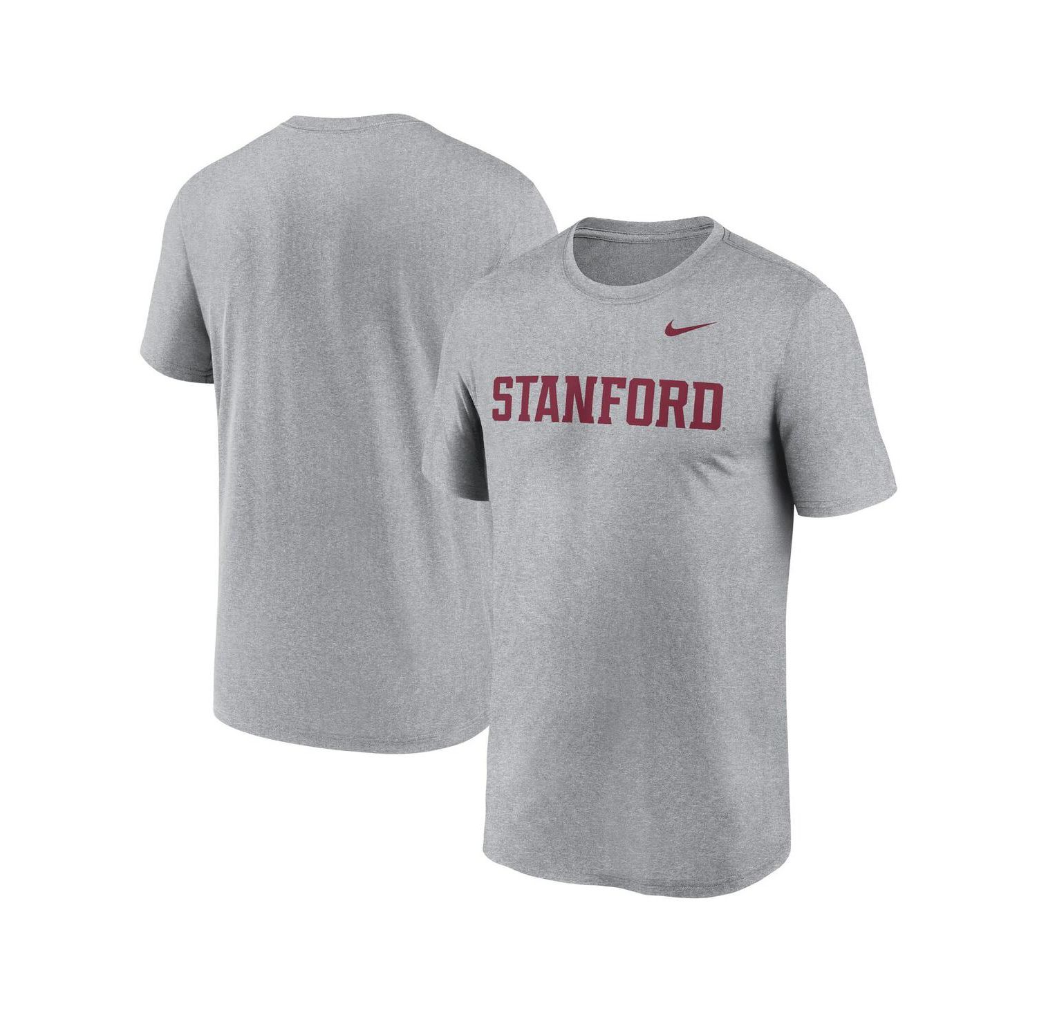 Men's Heather Gray Stanford Cardinal Primetime Legend Wordmark T-Shirt