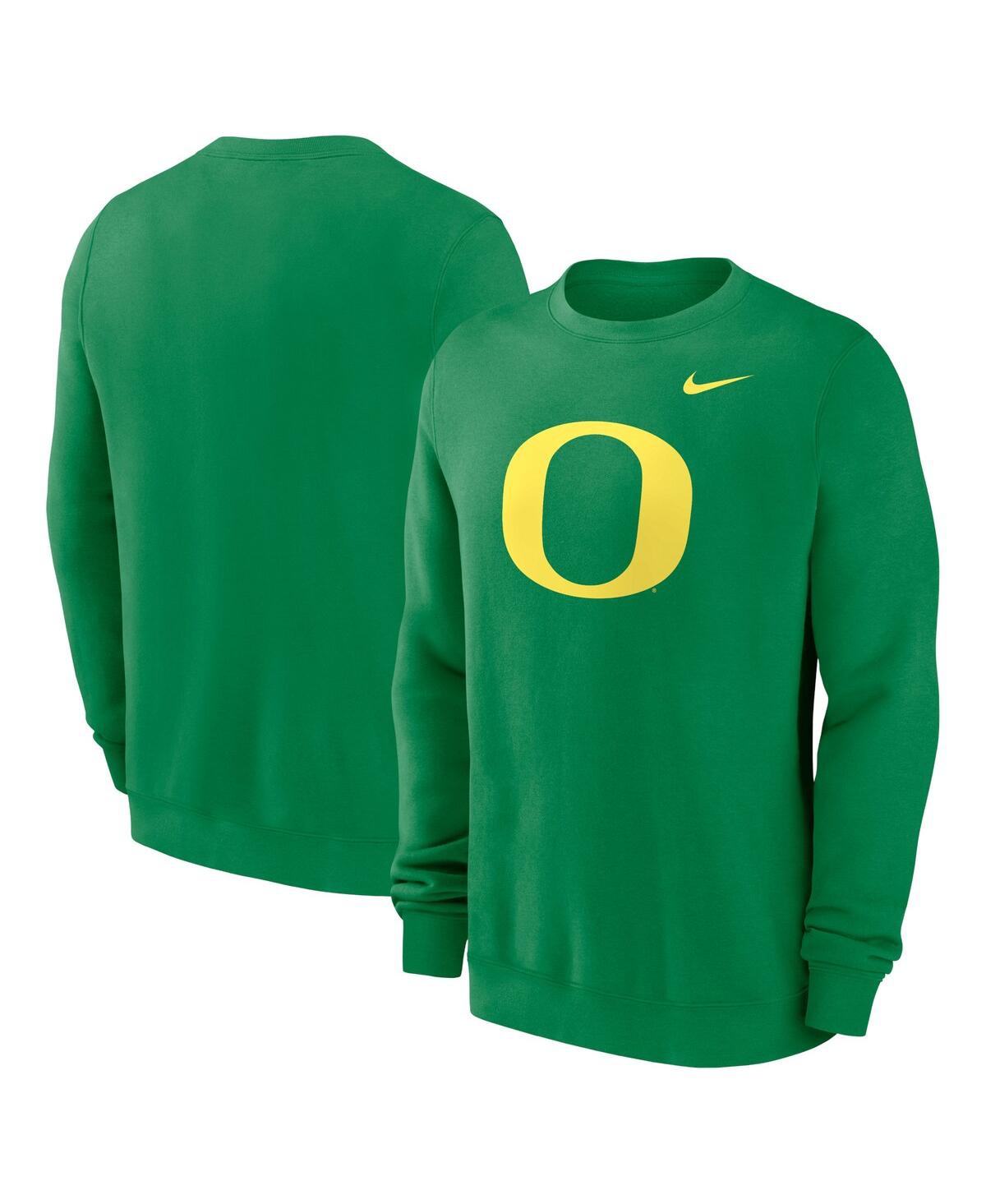 Shop Nike Men's Green Oregon Ducks Primetime Evergreen Fleece Pullover Sweatshirt