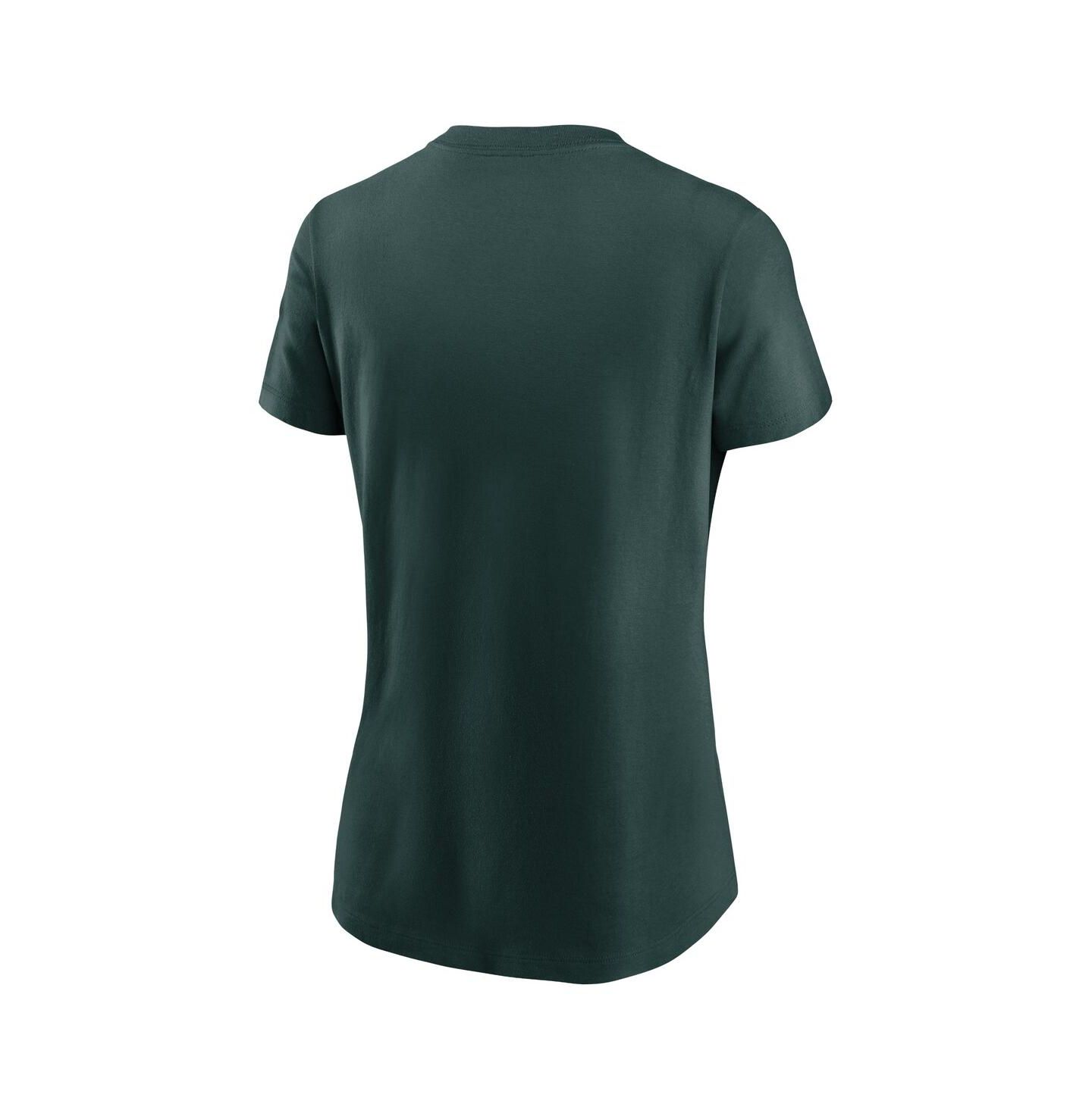 Женская футболка Nike Green Michigan State Spartans Primetime Evergreen Logo — фото 3