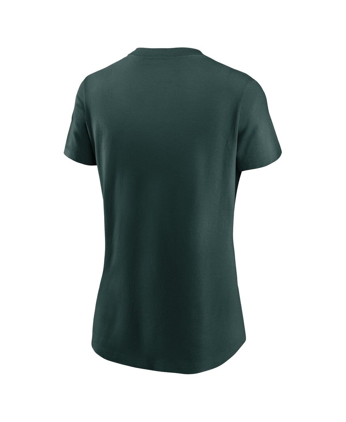 Nike Green Michigan State Spartans Primetime Logo T-shirt In Green