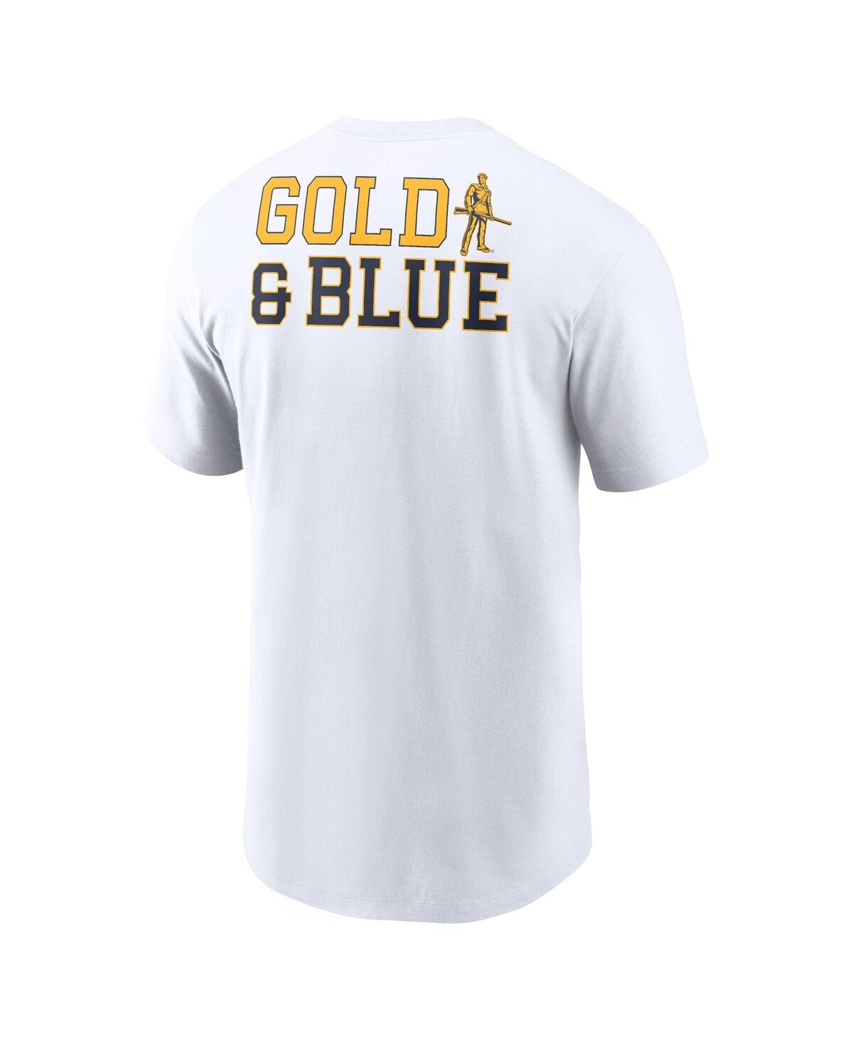 Nike Men's White West Virginia Mountaineers Blitz 2-hit T-shirt In White