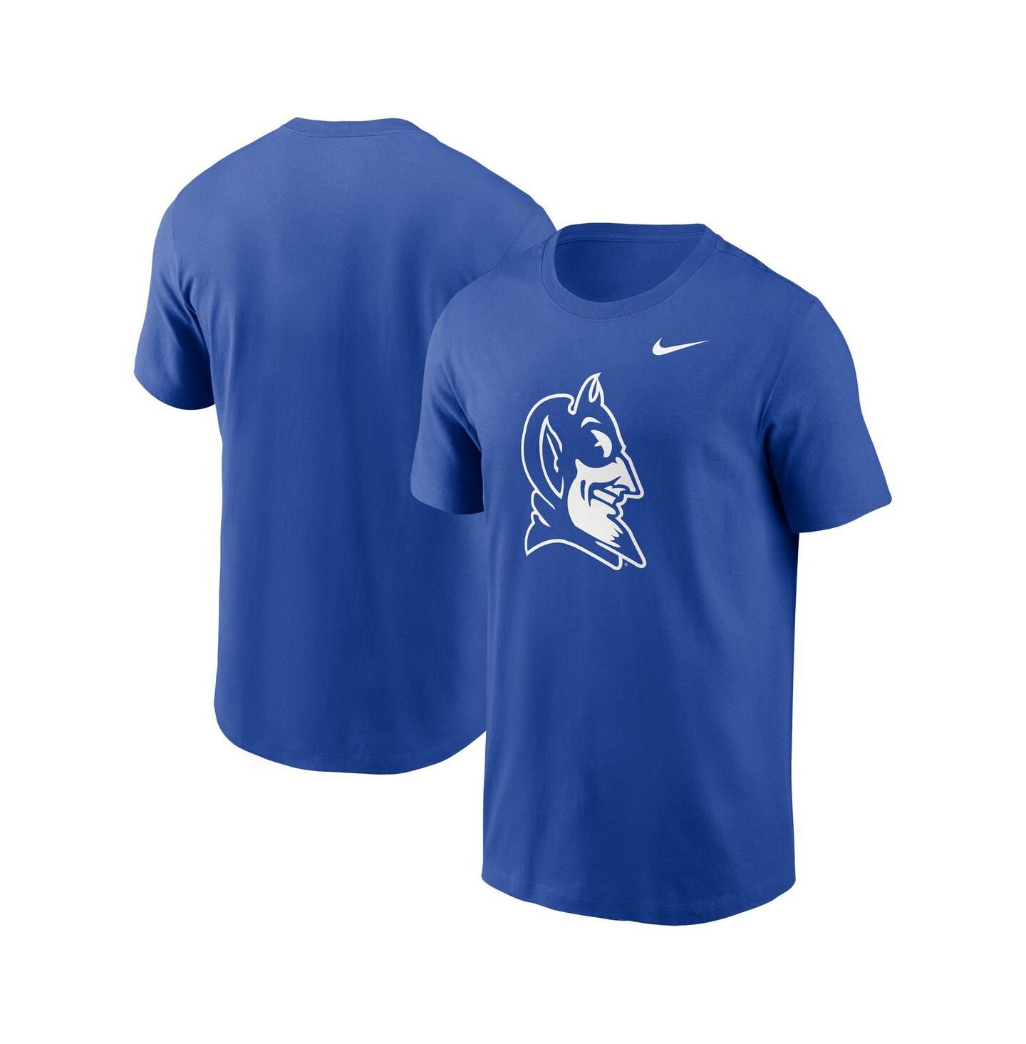Мужская футболка Nike Duke Blue Devils Primetime Evergreen Alternate Logo, цвет: Королевский синий — фото 1