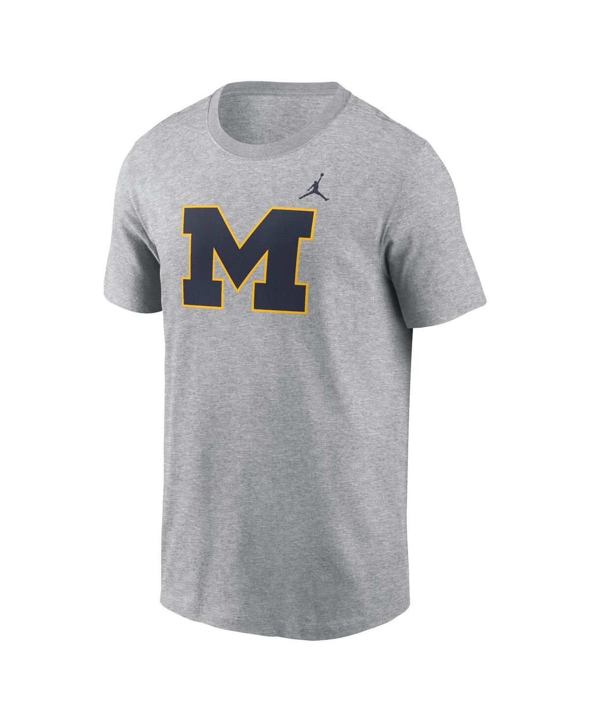 Jordan Men's Maize Michigan Wolverines Primetime Evergreen Logo T-shirt In Maize