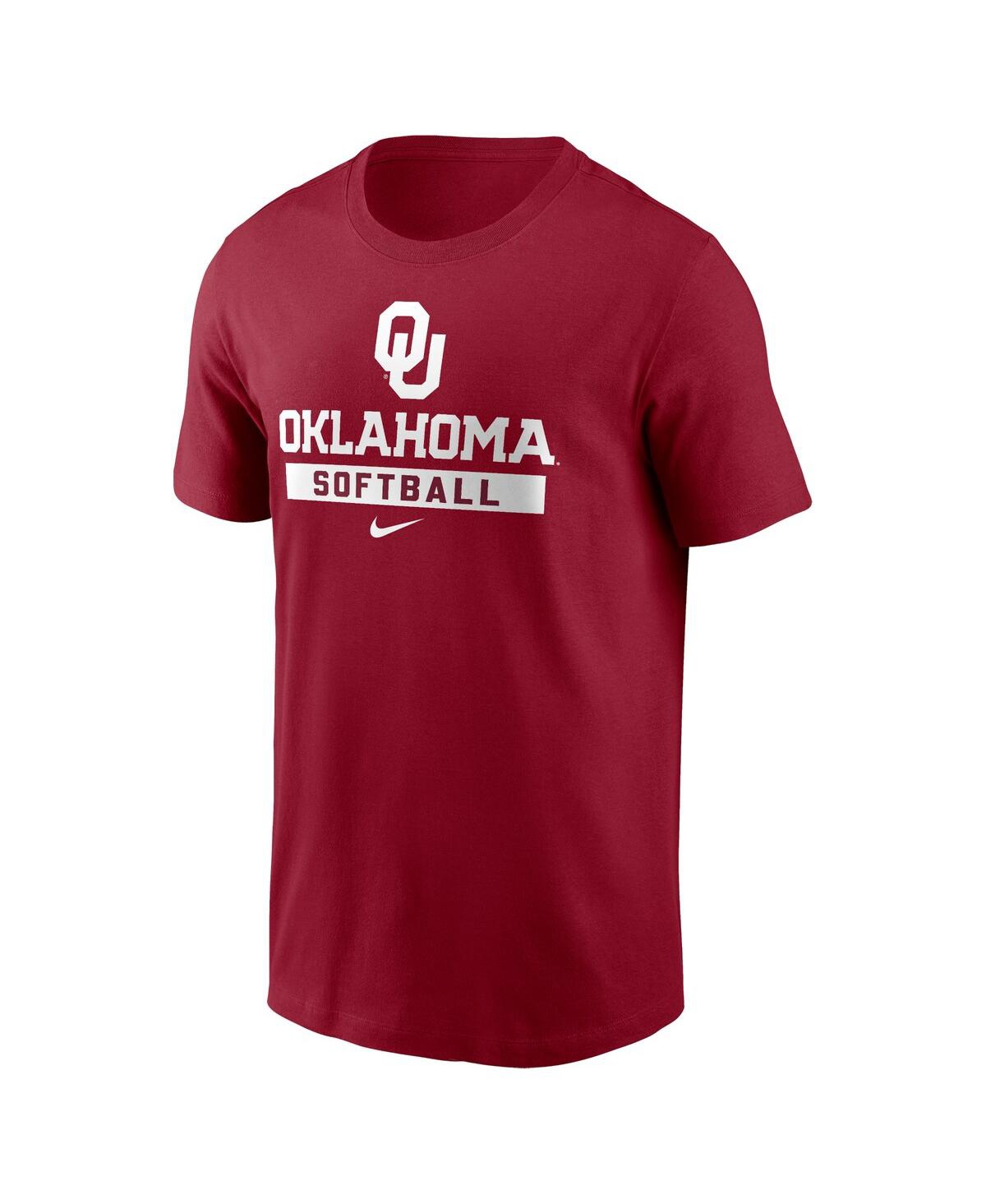Nike Men's Crimson Oklahoma Sooners Softball T-Shirt