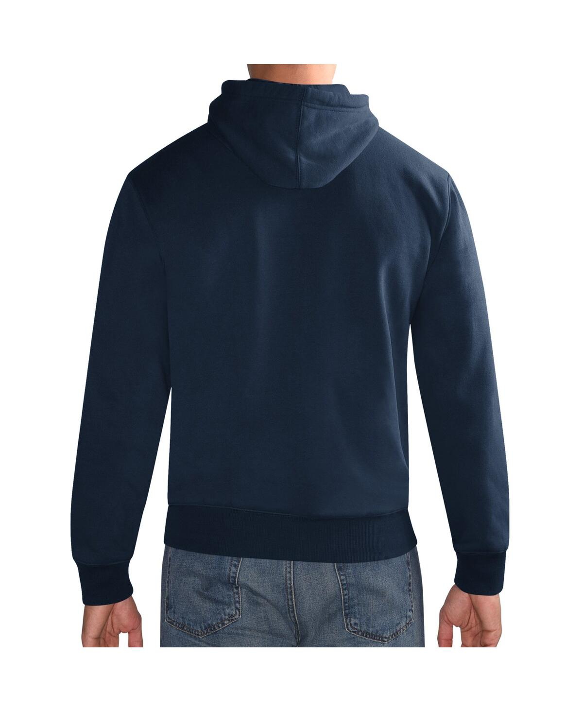 Starter Men's Navy New York Giants 1925 Collection Pullover Hoodie In Navy