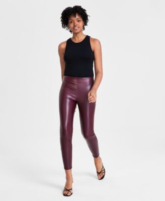Women's Soft Faux-Leather Leggings