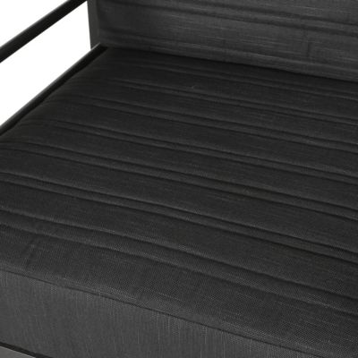 Slat Design Aluminum Club Chair Set with Water-Resistant Cushions