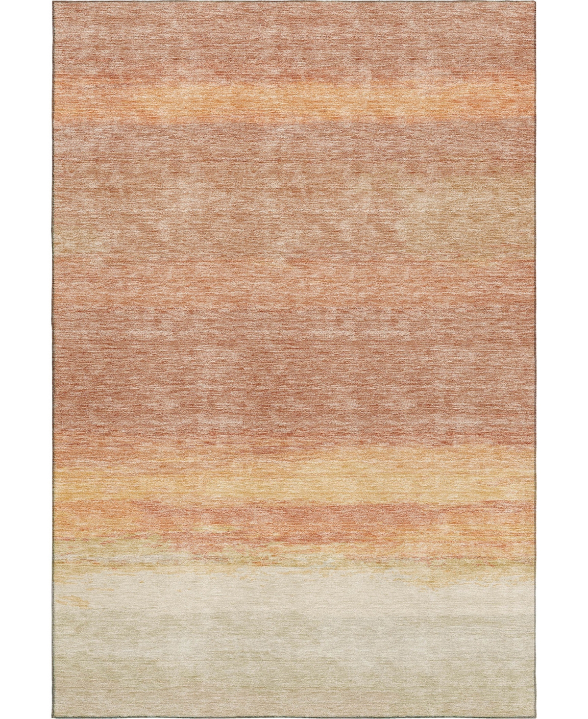 Dalyn Trevi Washable Tv2 2'3"x7'6" Runner Area Rug In Salmon