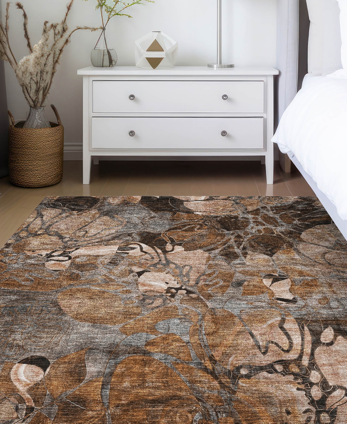 Dalyn Trevi Washable Tv17 5'x7'6"area Rug In Paprika