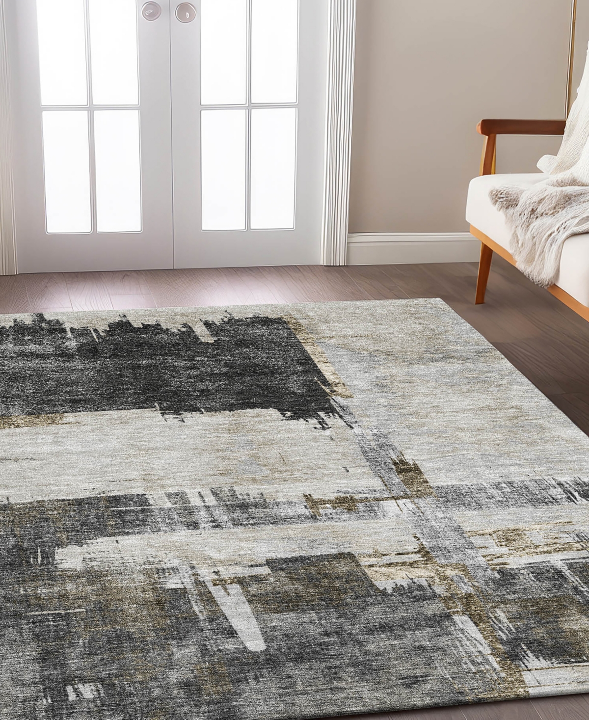 Dalyn Trevi Washable Tv18 10'x14' Area Rug In Gray