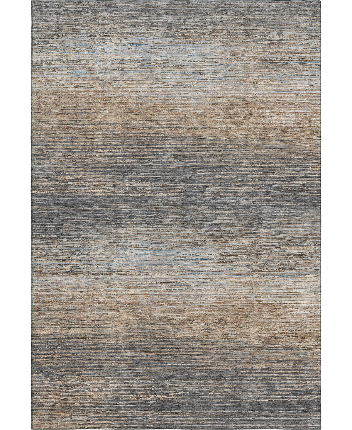 Dalyn Trevi Washable Tv1 2'3"x7'6" Runner Area Rug In Gray