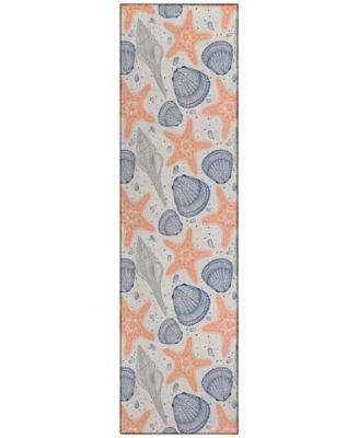 Seabreeze Washable SZ4 2'3x7'6 Runner Area Rug