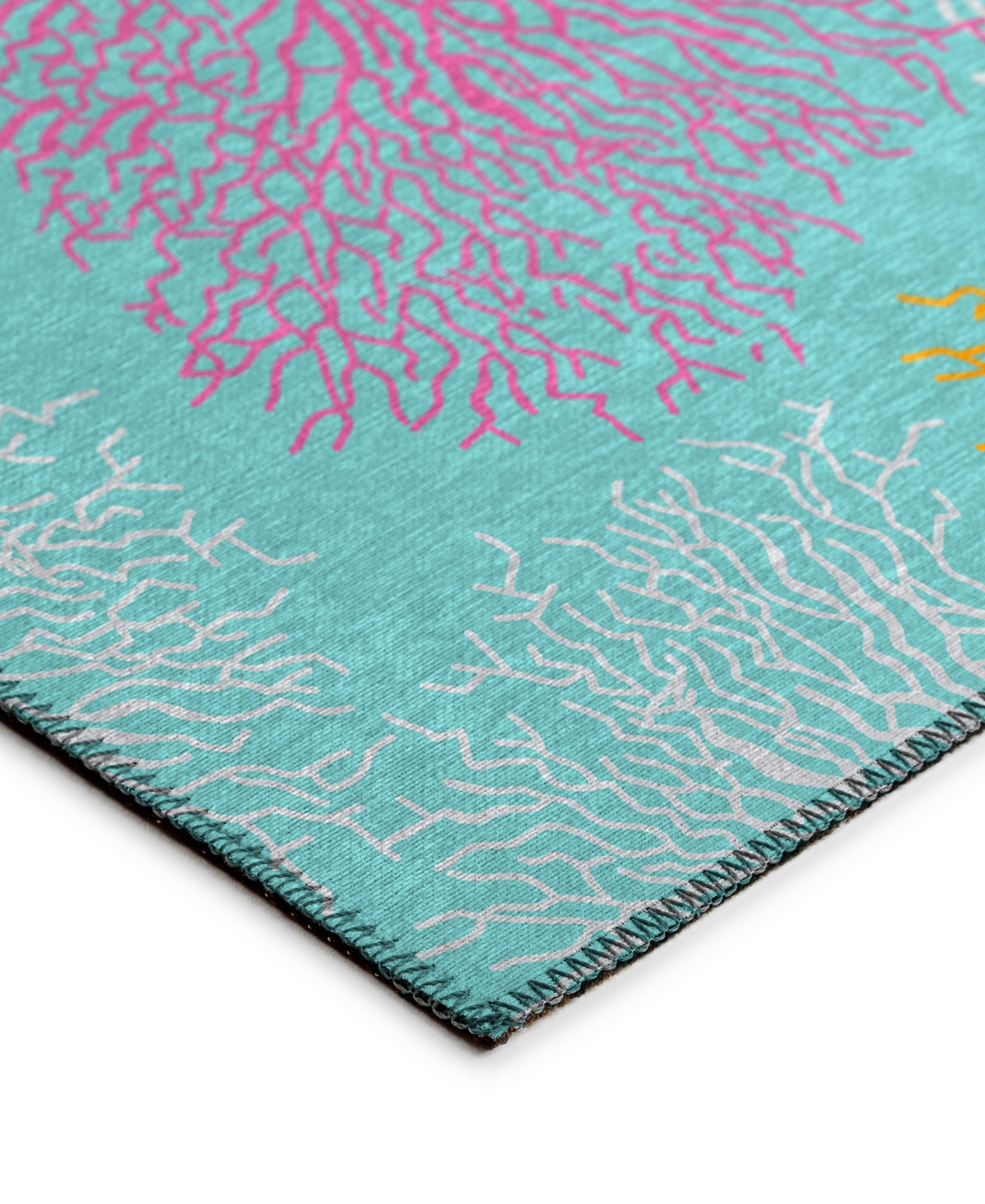 Dalyn Seabreeze Sz3 2'3x7'6 Runner Area Rug In Teal