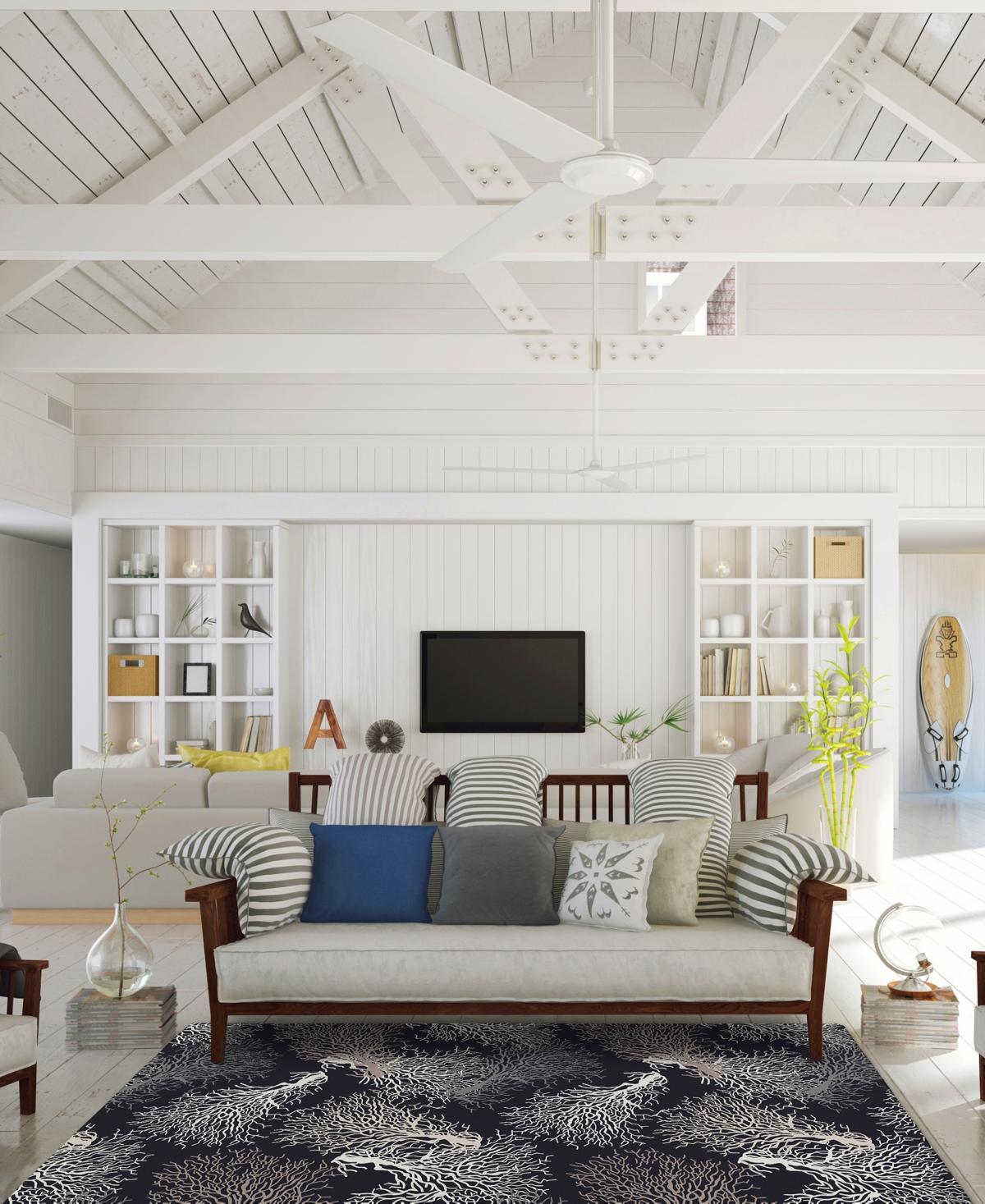 Dalyn Seabreeze Washable Sz3 9'x12' Area Rug In Black