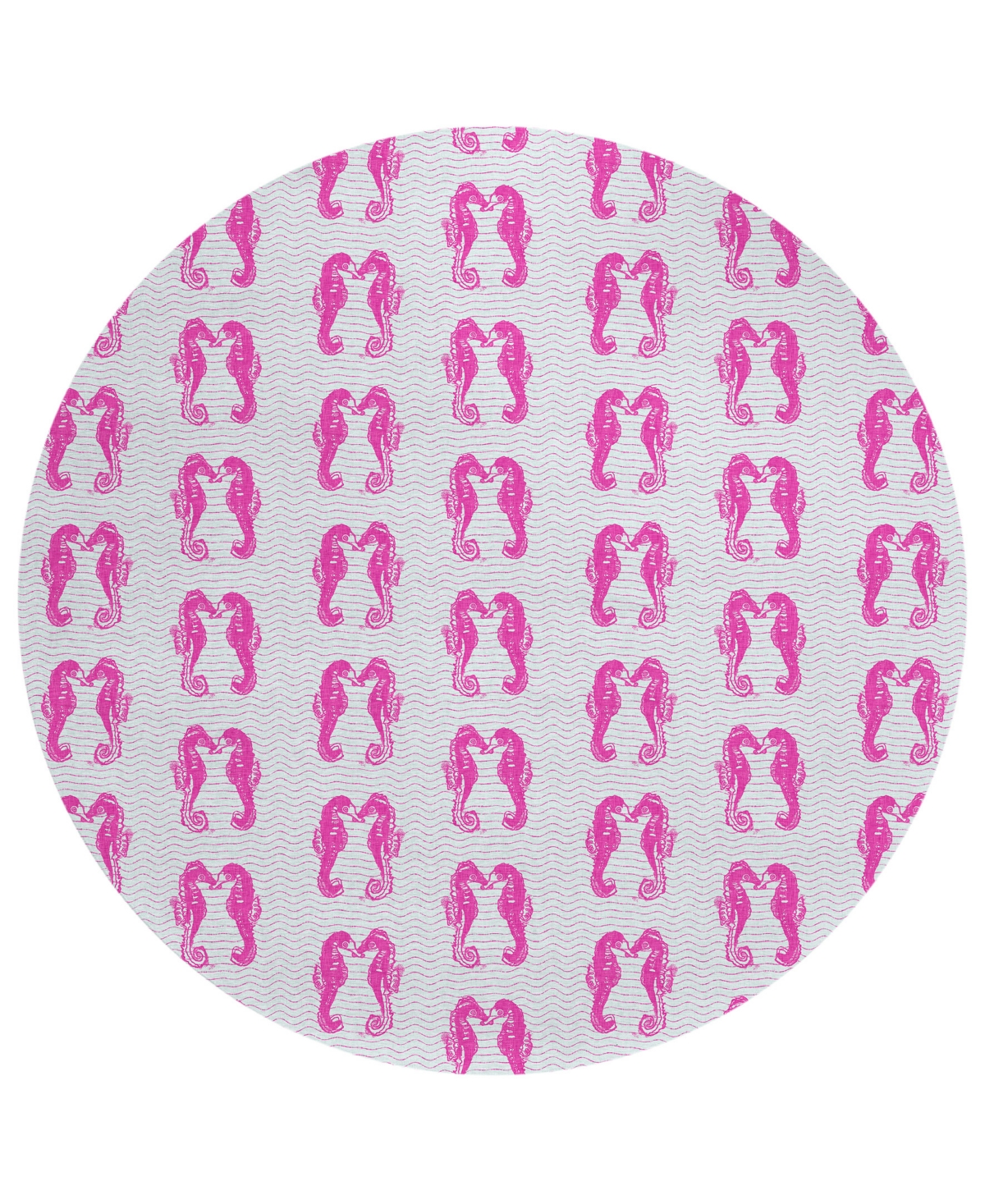 Dalyn Seabreeze Sz15 8'x8' Round Area Rug In Pink