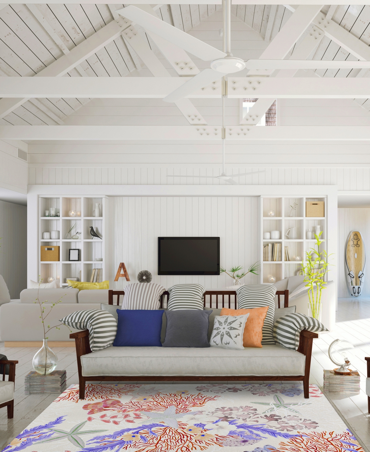 Dalyn Seabreeze Sz1 9'x12' Area Rug In Ivory