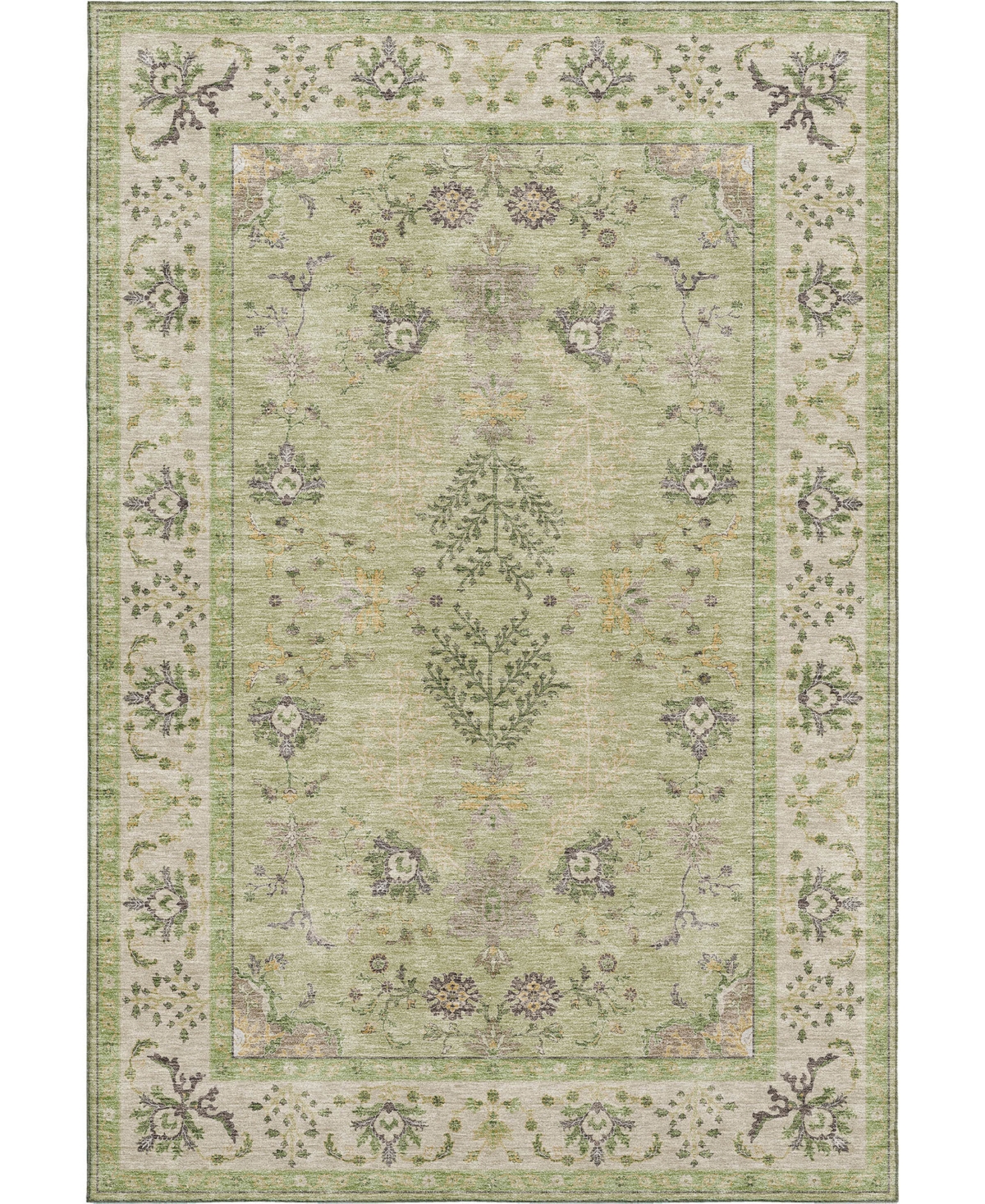 Dalyn Hatay Washable Hy9 3'x5' Area Rug In Sage