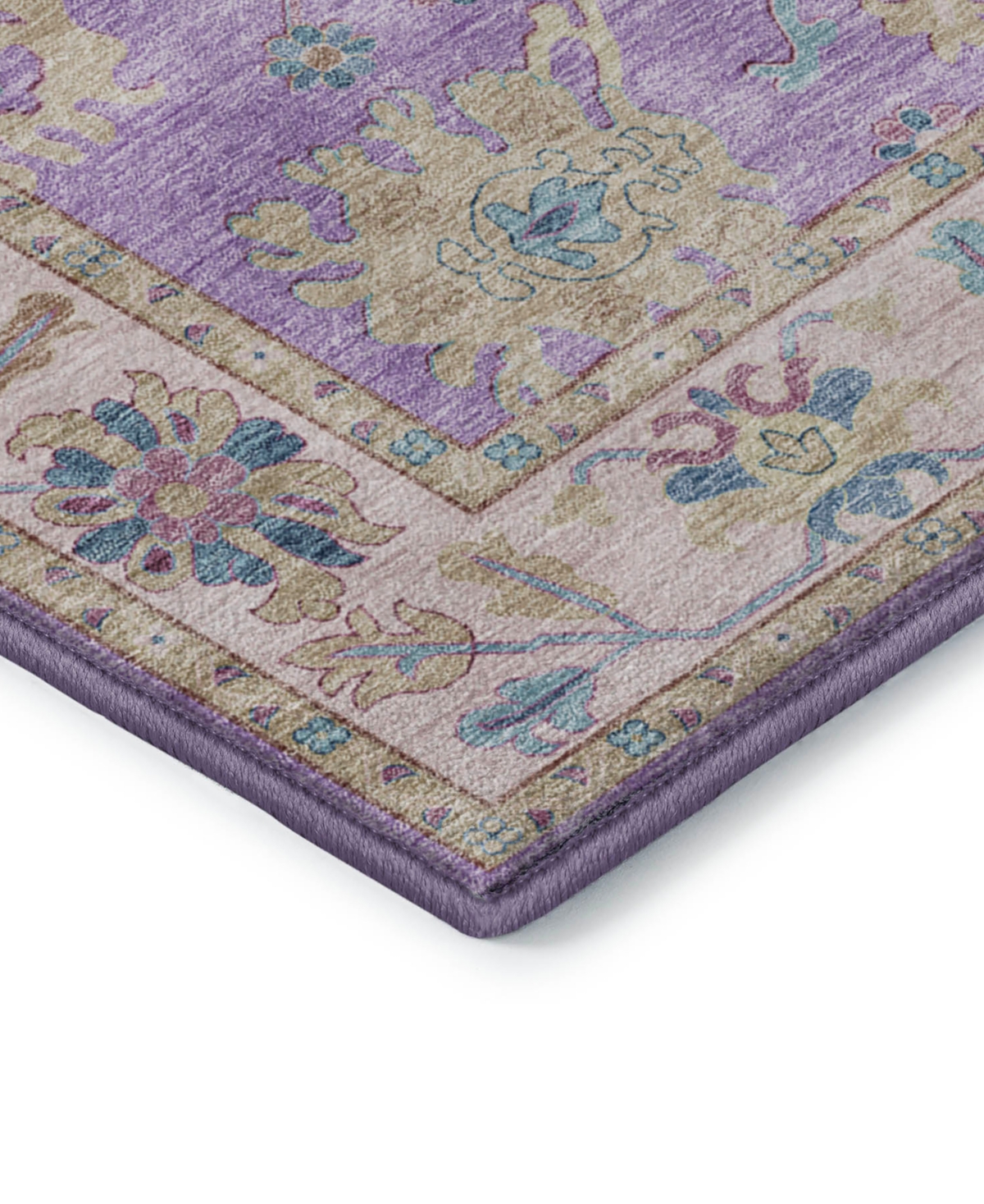 Dalyn Hatay Washable Hy7 10'x14' Area Rug In Purple