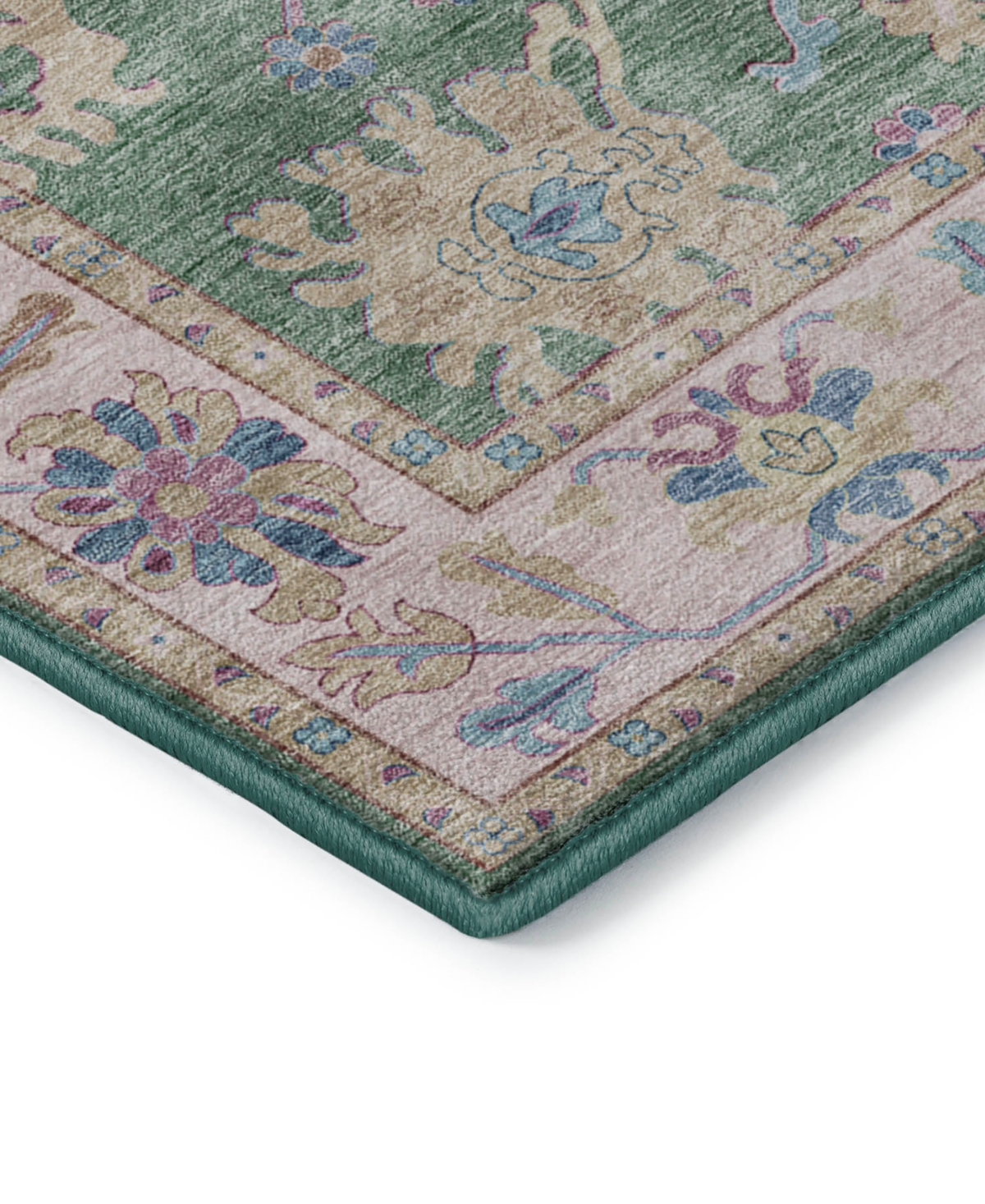 Shop Dalyn Hatay Washable Hy7 9'x12' Area Rug In Lime