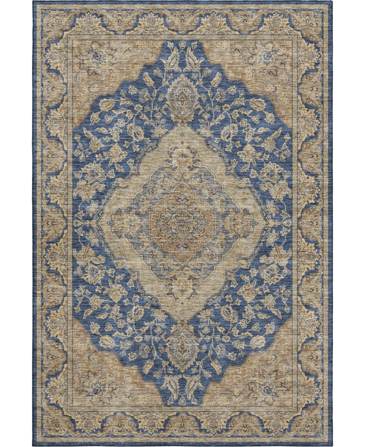 Dalyn Hatay Washable Hy3 8'x10' Area Rug In Navy