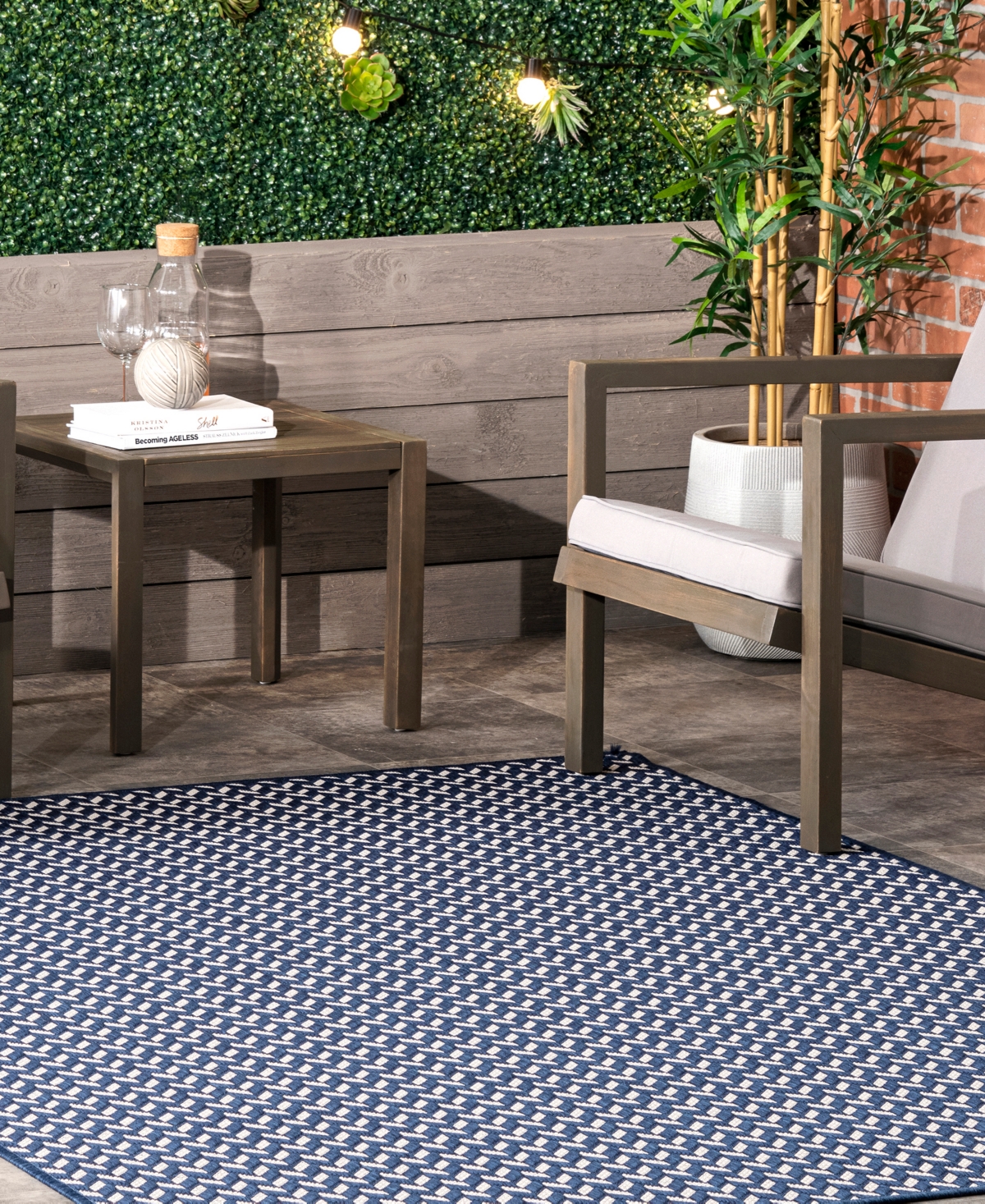 Nuloom Cabana Camryn 8'x10' Area Rug In Navy