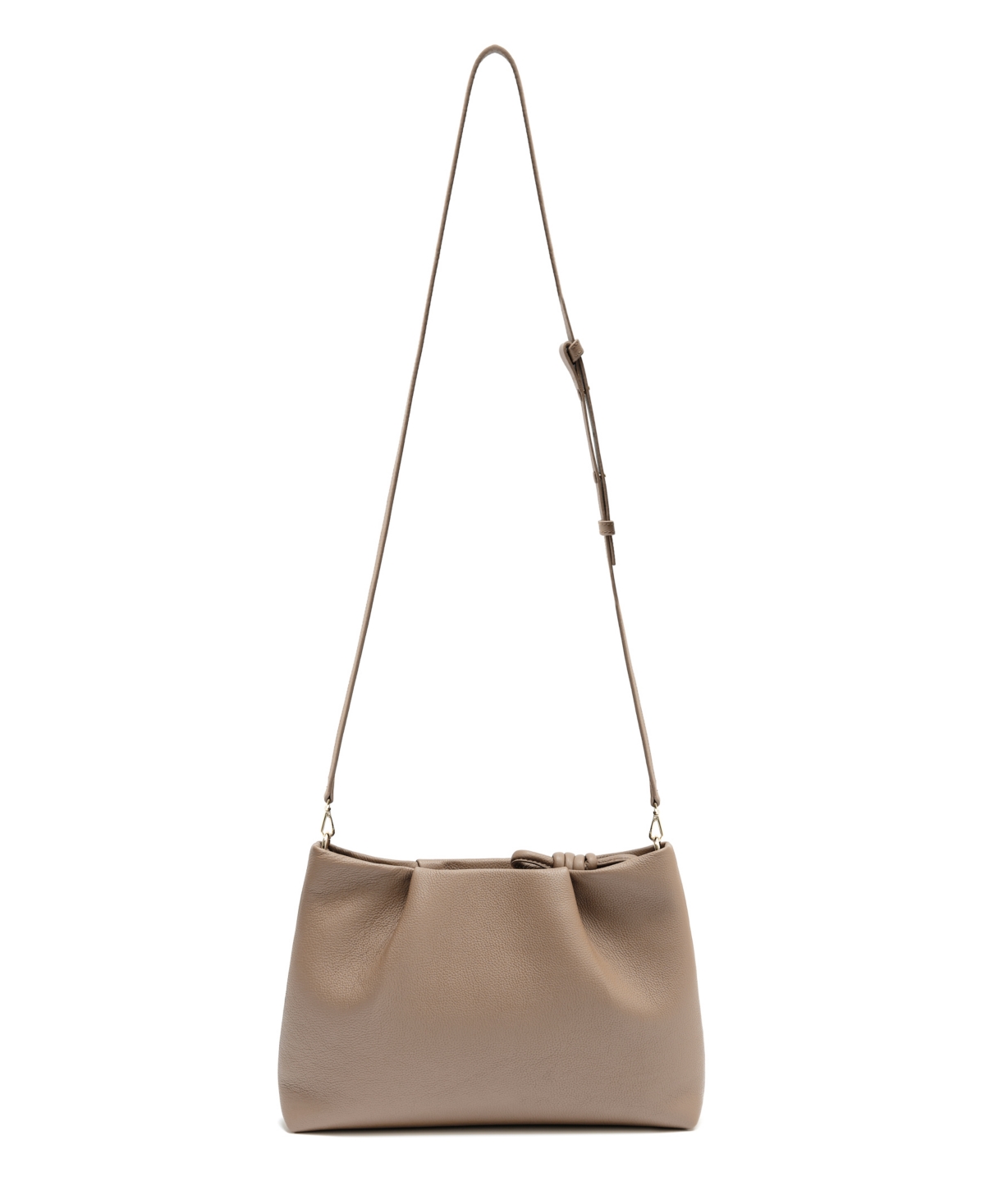 Shop Esin Akan Midi Mayfair Leather Clutch Crossbody Bag In Beige