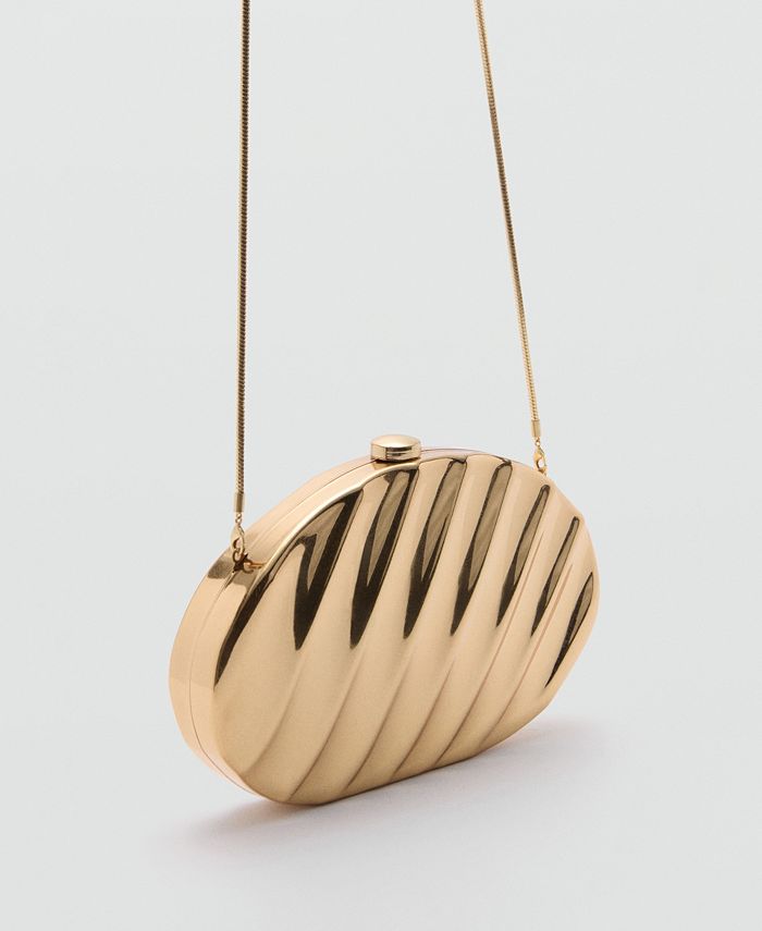 MANGO Women's Metallic Clutch Bag Macy's