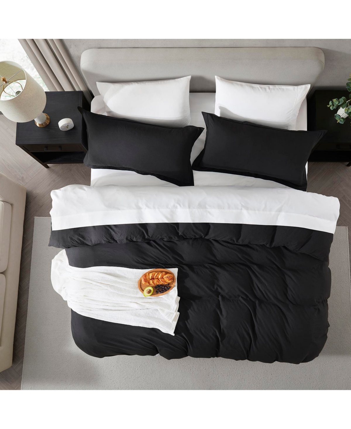 Clara Clark Super Soft Prewashed 3 Piece Duvet Cover Set - Zipper Closure (comforter not included)