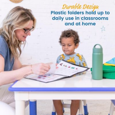 2-Pocket Parent-Teacher Classroom Communication Folder, Red, 36-Piece