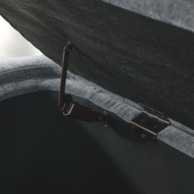 Chenille Storage Bench for Living, Entryway, Bedroom