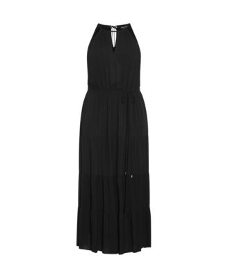 Plus Size Stacey Halter Neck Maxi Dress