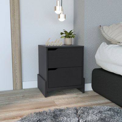 Brookland Nightstand with Drawers (Wengue Finish)