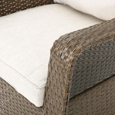 Streamdale Premium Rattan Swivel Club Chair Set for Outdoor Relaxation and Views