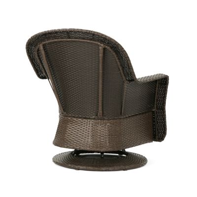 Streamdale Premium Rattan Swivel Club Chair Set for Outdoor Relaxation and Views