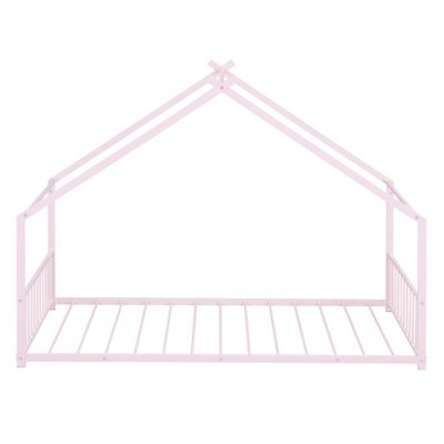 Twin Size Metal House Bed