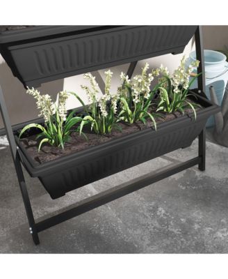 4-Tiered Vertical Garden Ergonomic, Space-Saving, Elevated Planter