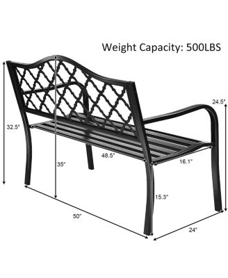 50 Inch Patio Garden Bench Loveseats