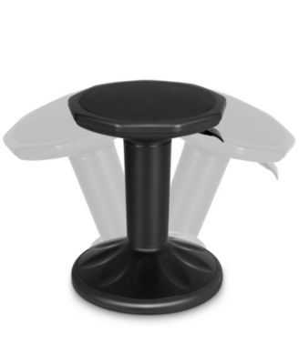 Adjustable Active Learning Stool Sitting Home Office Wobble Chair with Cushion Seat