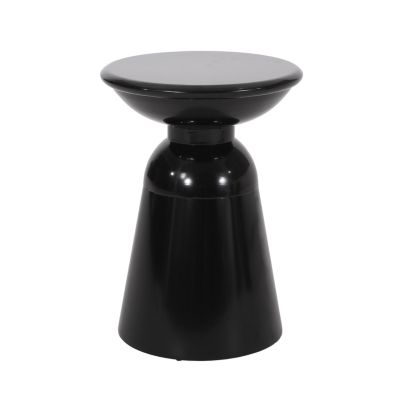 Chic Circular Side Table with Pedestal Base