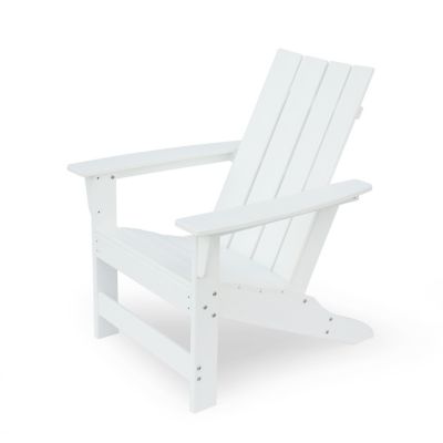 Durable Resin Adirondack Chair with Rustic Aesthetic