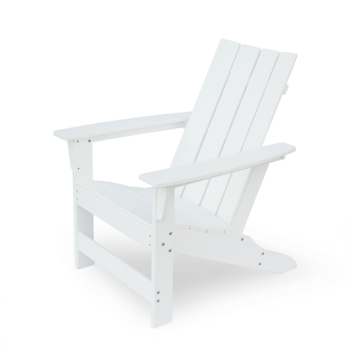 Simplie Fun Durable Resin Adirondack Chair with Rustic Aesthetic