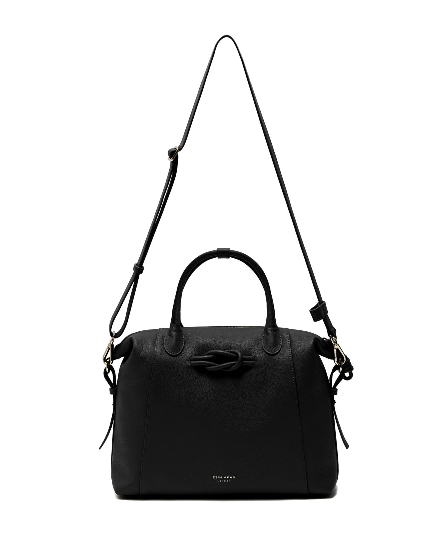 Рюкзак Esin Akan Wimbledon Large Leather Tote, цвет: Чёрный — фото 3