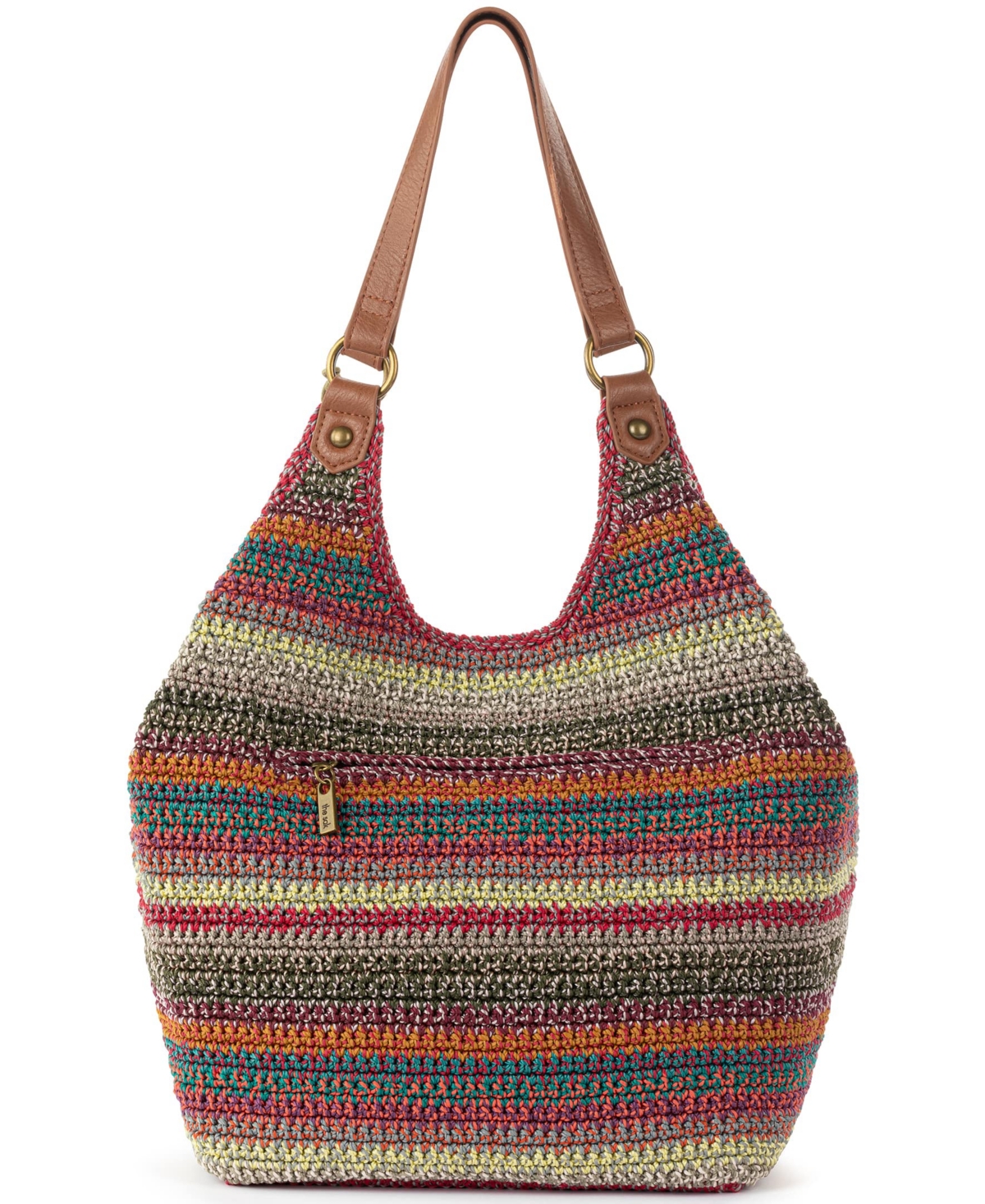 The Sak Women's Roma Crochet Shopper Bag - Wood | Smart Closet
