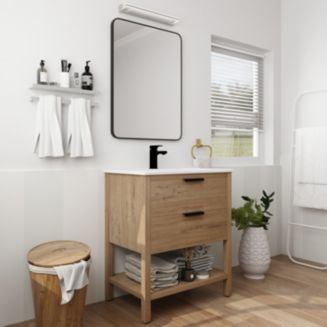 Simplie Fun 30 Inch Bathroom Vanity Plywood With 2 Drawers - Macy's