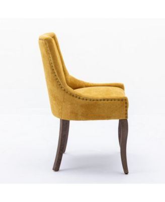 Handmade Plush High-Back Dining Chair