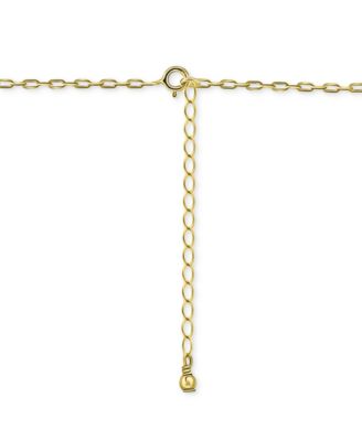 Initial L Pendant Necklace in 18k Gold-Plated Sterling Silver, 16" + 2" extender