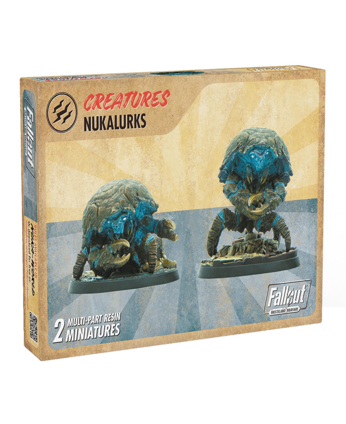 Modiphius Fallout Wasteland Warfare Creatures Nukalurks Miniatures In Multi