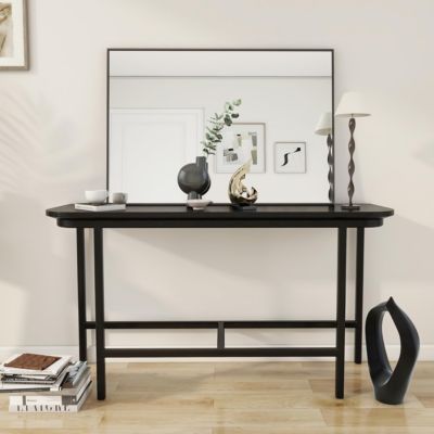 Rectangular Wall Mounted Mirror 20"x28" in Black