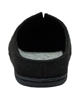 Mens Felt Faux Wool Clog Slippers Comfortable Cushion House Shoes