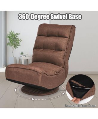 one pack Linen Gaming Chair Fabric 6-Position Folding Lazy Sofa chair